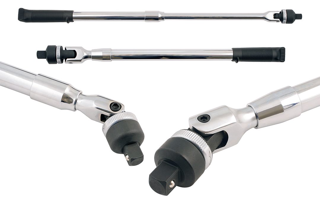 Super strong, extending, ratchet-head power bars from Laser Tools