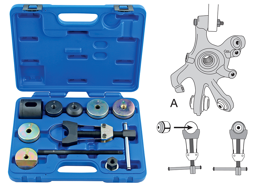 BMW 1-Series & 3-Series Rear Lower Control Arm Suspension Bush Removal & Installation tool