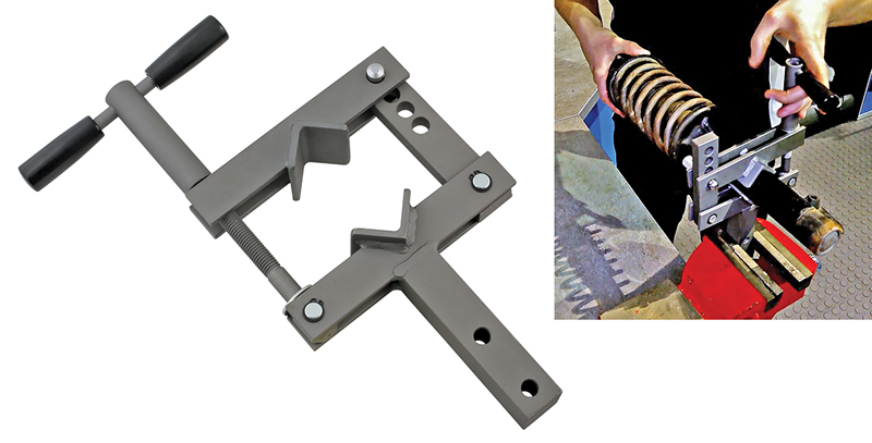 Convenient damper strut vice clamp from Laser Tools