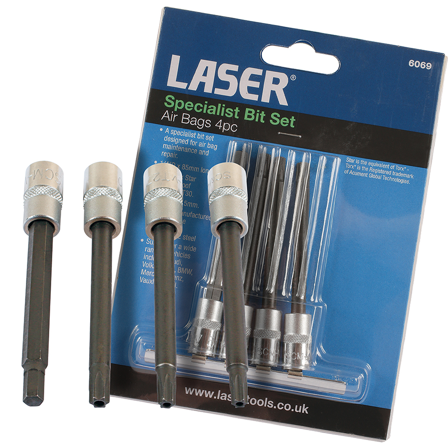 Specialist airbag removal bit set Laser Tools