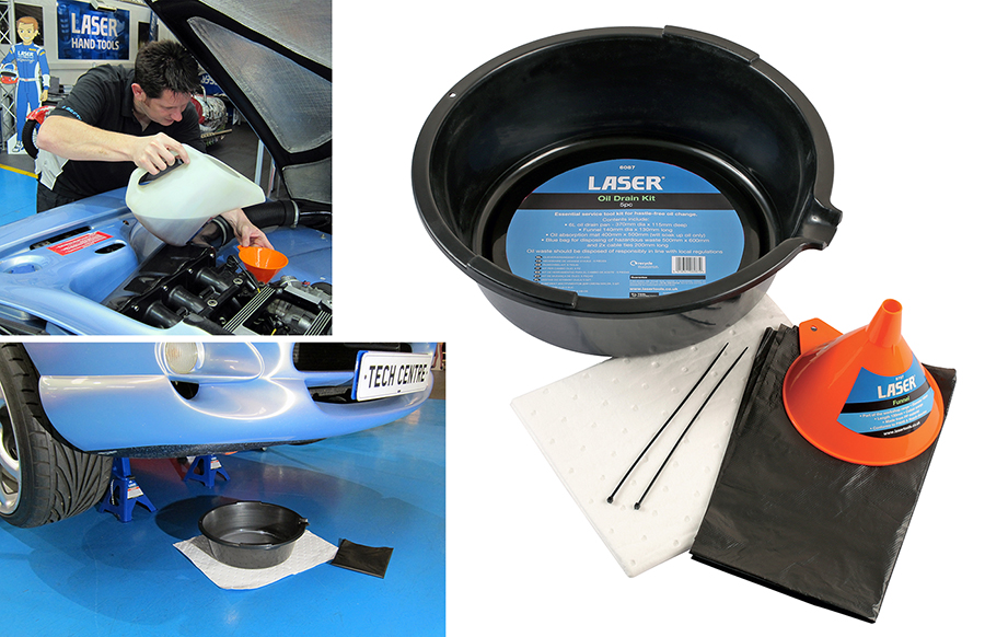 Fuss-free oil changes with this handy oil change kit