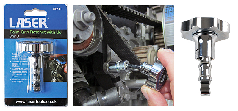 Get at those difficult to access fasteners with these nifty palm grip ratchets 