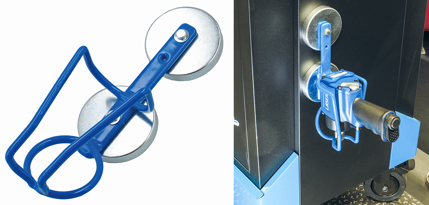 Keep your air tools secure and within easy reach with the new magnetic air wrench holder from Laser Tools 