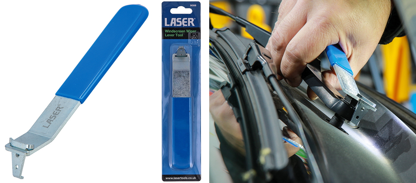 New Windscreen Wiper Lever Tool from Laser Tools – the fast & easy way to remove stubborn wiper arms