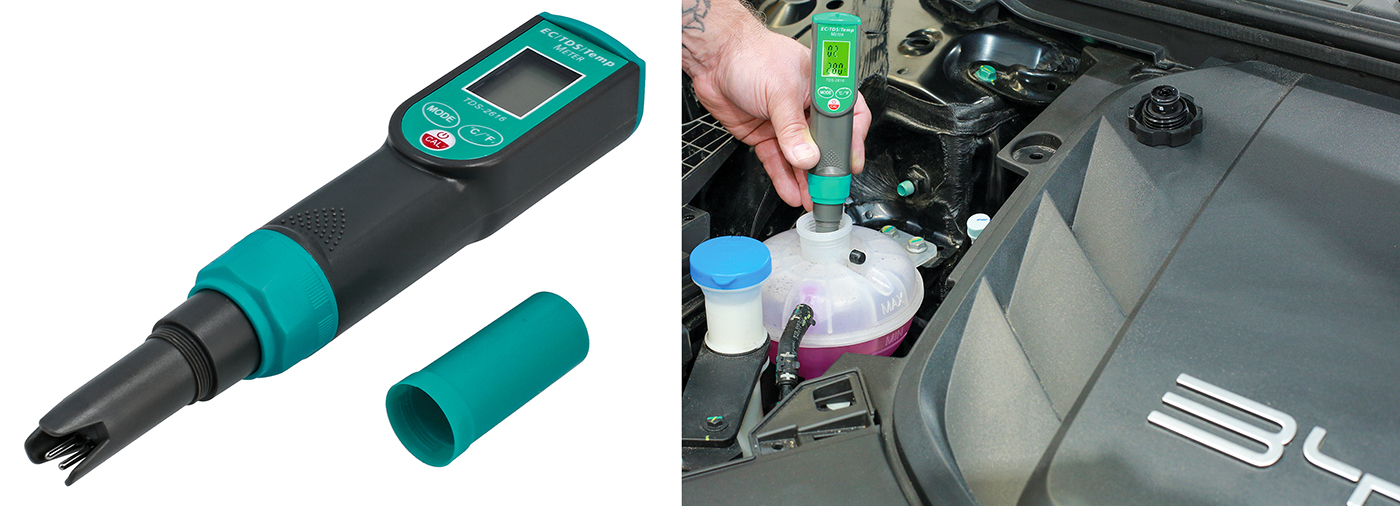 The coolant safety check every EV garage needs — accurate coolant conductivity testing for EVs and Hybrids from Laser Tools