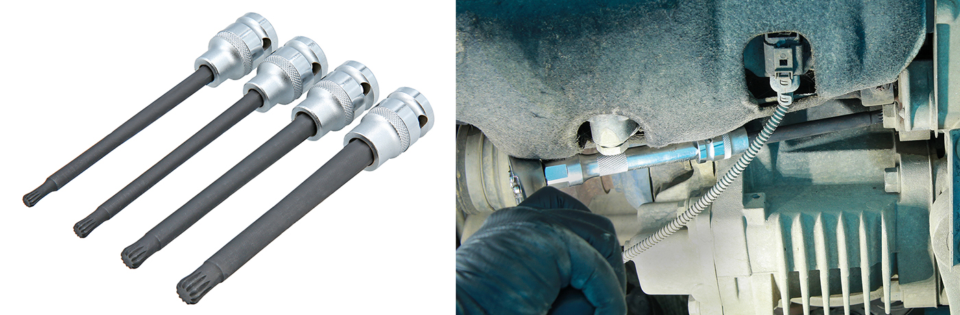 Get off-axis access to XZN Fixings with Laser’s new Ball-Ended Bits set