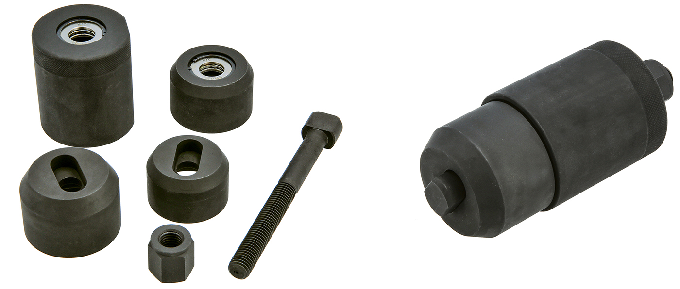Fast, in situ hub bush removal and fitting for BMW 5, 6, 7 & X5 — no suspension arm or subframe dismantling