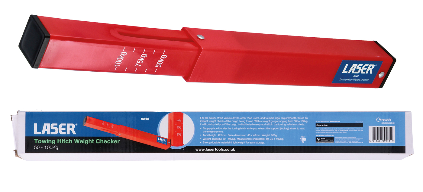 Stay safe and legal: Laser Tools new Towing Hitch Weight Checker