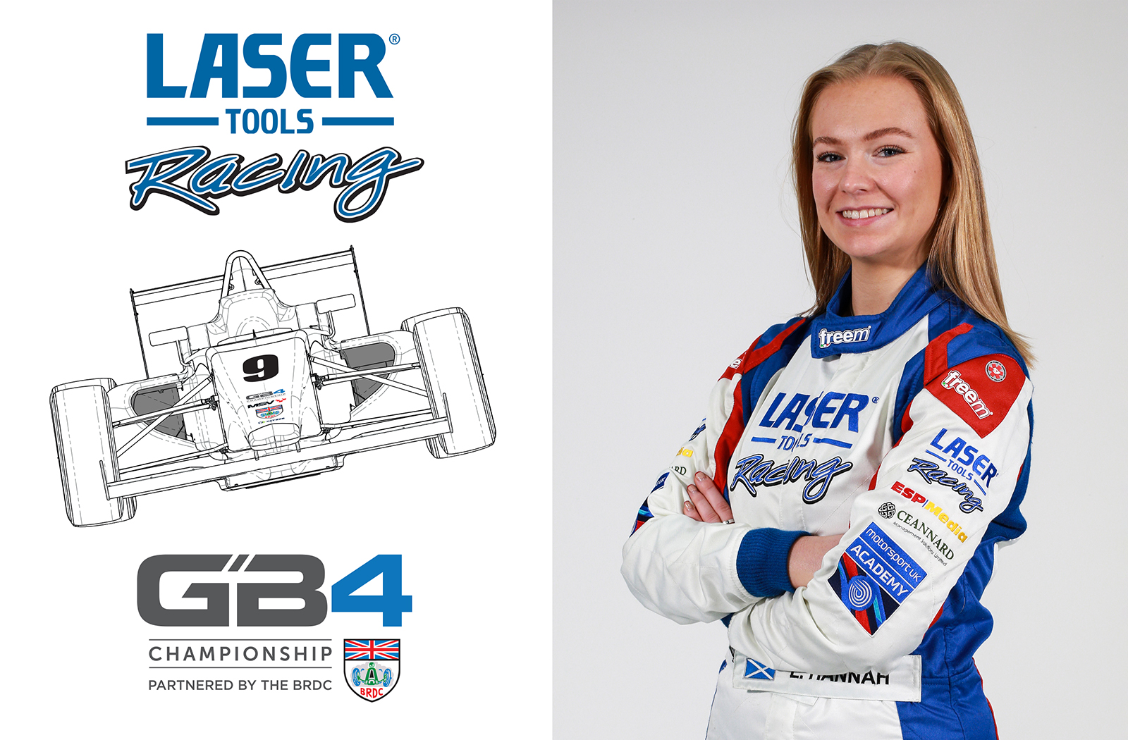 Laser Tools Racing announces its continued support of Logan Hannah with entry into this year’s GB4 Championship