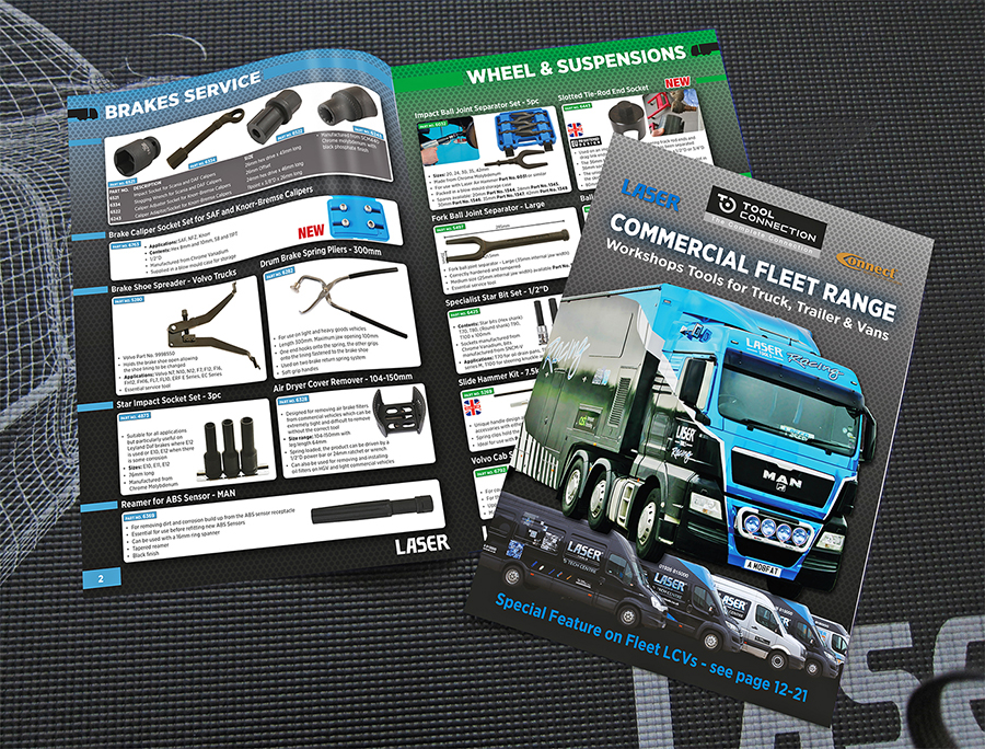 Don’t miss the new Laser Tools Commercial Fleet Range leaflet covering tools and equipment for HGVs and light commercials