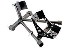Sturdy motorcycle wheel stand / chock