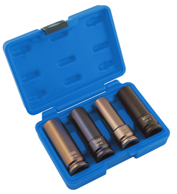 Useful technician’s wheel nut socket set includes Mercedes Benz special 17mm WAF socket