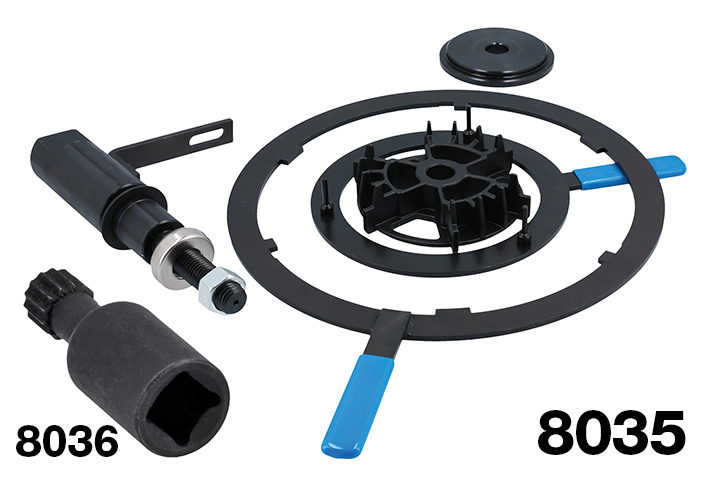 Ford twin-plate dry clutch removal tools