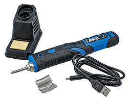 Handy rechargeable cordless soldering iron