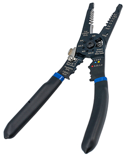 One tool, three functions: Laser Tools’ new multipurpose wiring stripper, crimper & bolt cutter