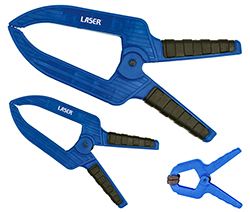 Composite spring-loaded clamp sets — secure, non-marring clamps for workshop and home 