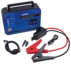 All-in-one jump starter with built-in tyre inflator from Laser Tools 