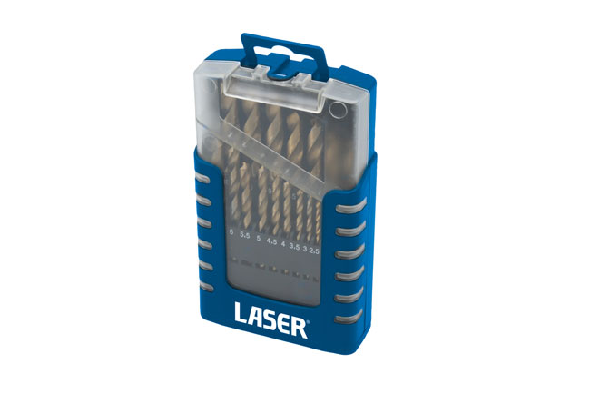 Laser Tools 4004 Titanium Coated Drill Set 19pc