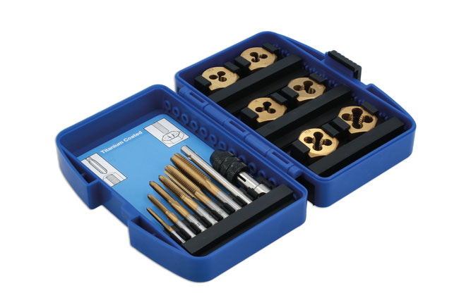 Laser Tools 4026 Metric Tap & Die Set 13pc