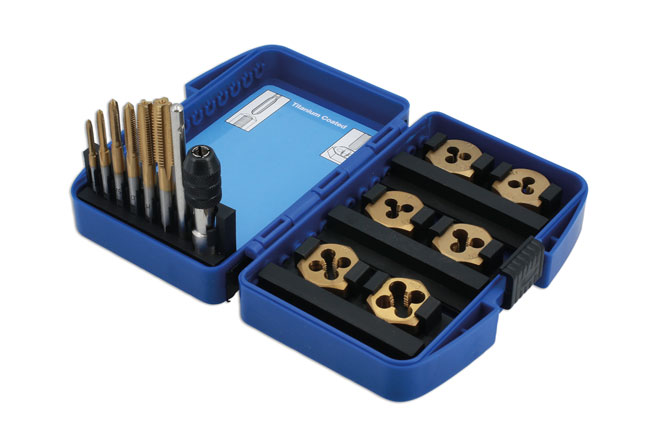 Laser Tools 4026 Metric Tap & Die Set 13pc