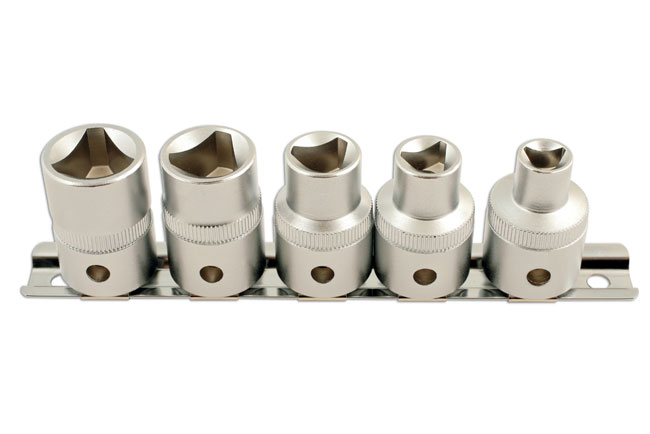 Laser Tools 5683 Triangular Socket Set 1/2"D 5pc