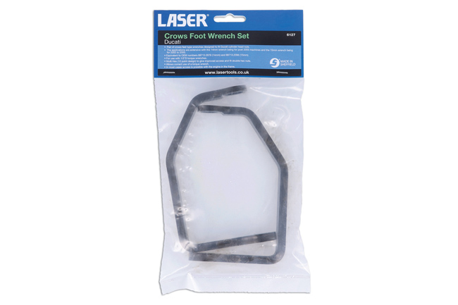 Laser Tools 6127 Crows Foot Wrench Set - for Ducati