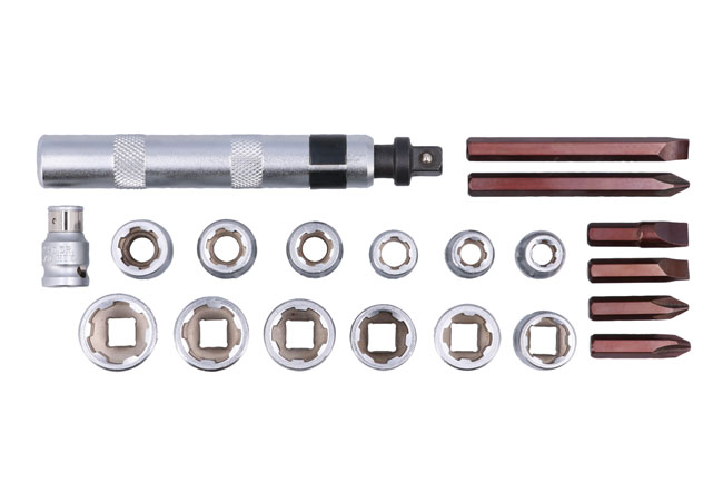 Laser Tools 6219 Damaged Nut and Screw Remover Set 3/8"D 20pc