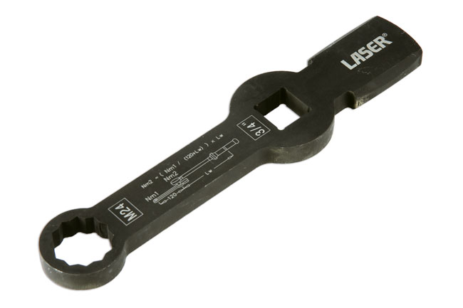 Laser Tools 62416 HGV Brake Caliper Wrench - 24mm Bi-Hex