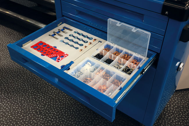 Laser Tools 62984 Sump Plug Washers & Thread Repair Kits in Foam Inlay - for 9127