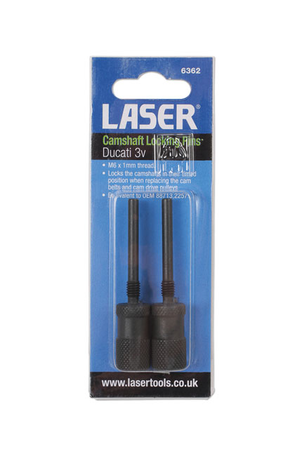 Laser Tools 6362 Camshaft Locking Pins - for Ducati 3V
