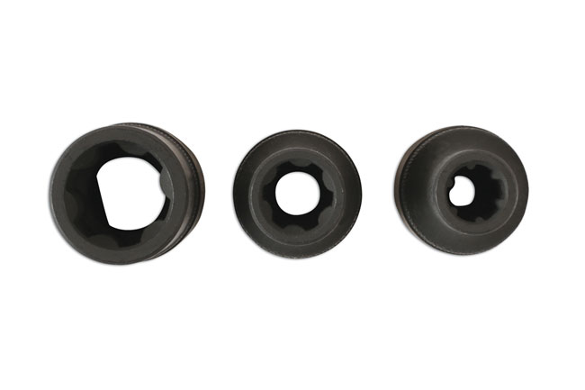 Laser Tools 6575 Ribe Socket Set 1/2"D 3pc