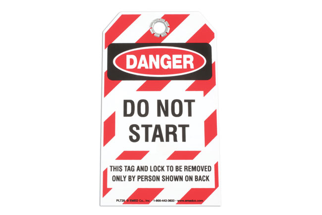 Laser Tools 6675 Safety Tag - DO NOT START 1pc
