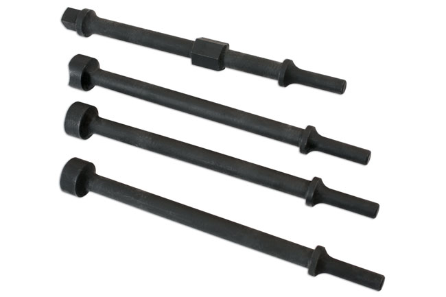 Laser Tools 6677 Vibro Air Chisel Set 4pc