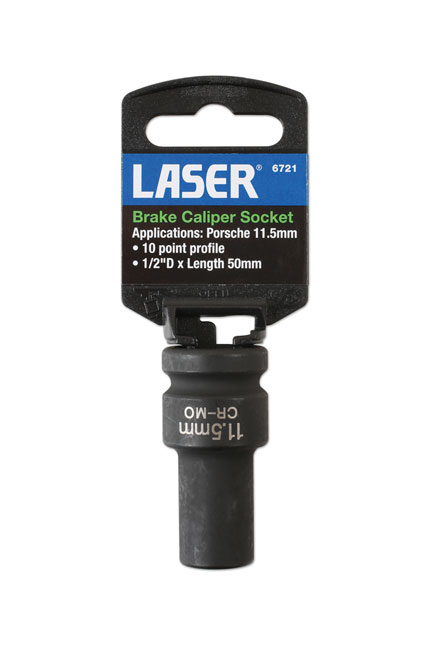 Laser Tools 6721 Brake Caliper Socket 1/2"D 11.5mm