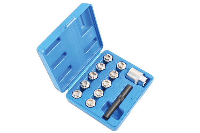 Laser Tools 6742 Locking Wheel Nut Key Set 12pc - for Mercedes-Benz