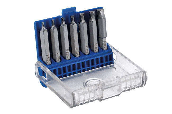 Laser Tools 6844 Damaged Hex Bolt Extractor Set 7pc