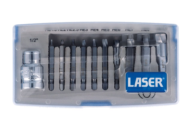 Laser Tools 6845 Damaged Cap Head Bolt/Screw Extractor Set 11pc