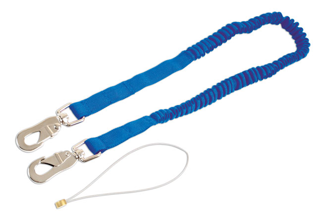 Laser Tools 6876 Safety Tool Lanyard - 2 x Zinc Alloy Hooks & 4mm Wire
