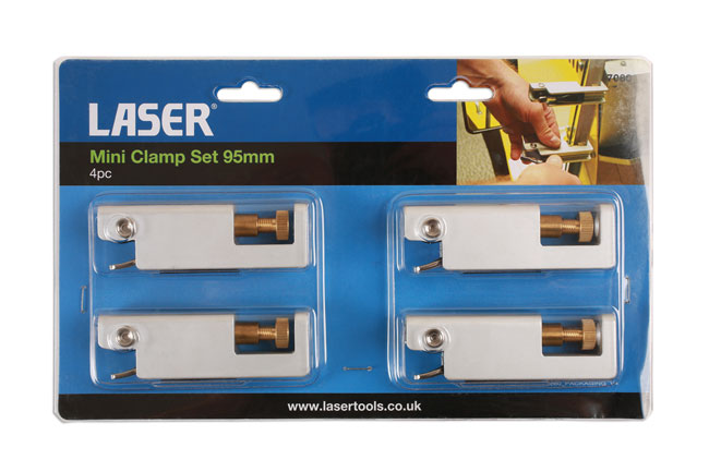 Laser Tools 7080 Mini Clamp Set 4pc