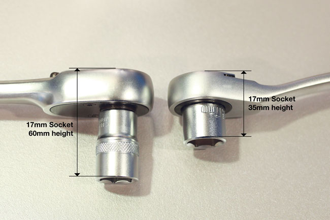 Laser Tools 7103 Low Profile Dual Drive Socket Set 1/2"D 24pc