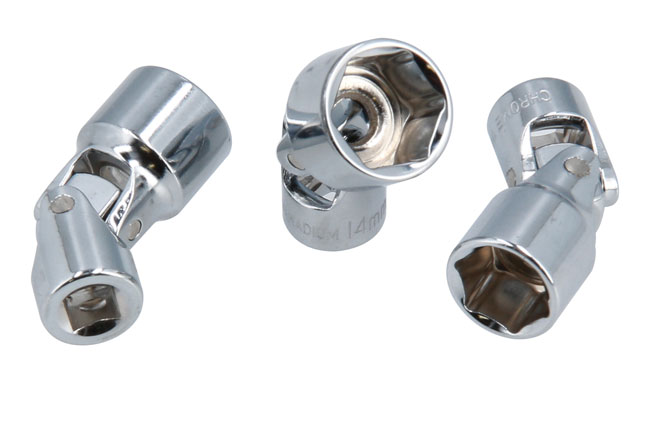 Laser Tools 7281 Universal Joint Socket Set 1/4"D 12pc