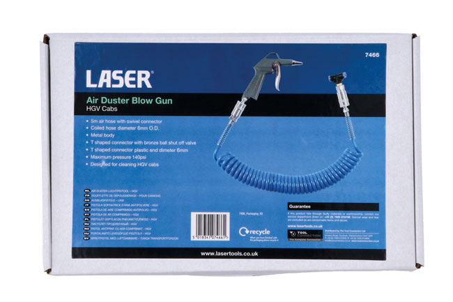 Laser Tools 7466 Air Duster Blow Gun - for HGV