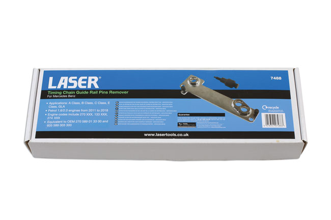 Laser Tools 7488 Timing Chain Guide Rail Pins Remover - for Mercedes-Benz