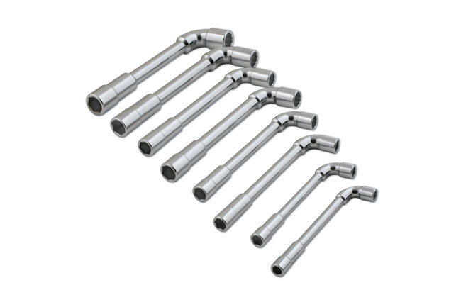 Laser Tools 7506 Go Thru Angled Socket Spanner Set 8pc