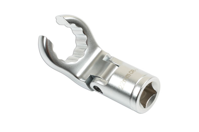 Laser Tools 7519 Bi-Hex Flexible Crows Foot Wrench 1/2"D 22mm