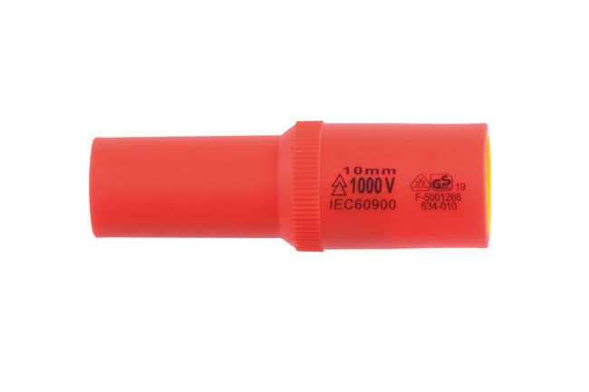 Laser Tools 7563 Insulated Deep Magnetic Socket 3/8"D 10mm