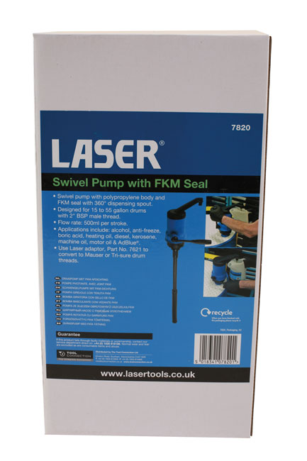 Laser Tools 7820 Swivel Pump with FKM Seal