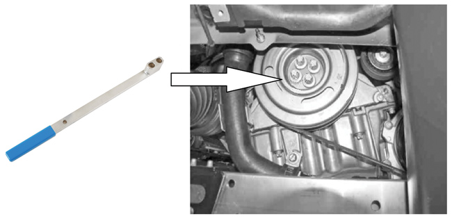 Laser Tools 7982 Crankshaft Holding Tool - for Mercedes-Benz