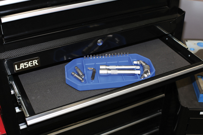 Laser Tools 8043 Rubber Tool Tray, Small