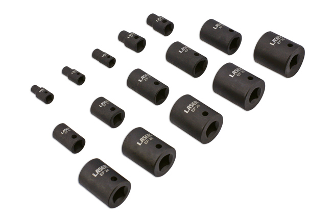 Laser Tools 8692 EP Star Impact Socket Set 15pc